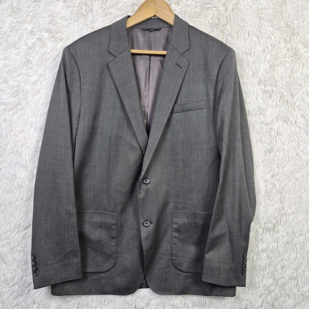 Bonobos Flexo Comero Gray Wool Blend 42R Blazer Patch Pocket Stretch Standard